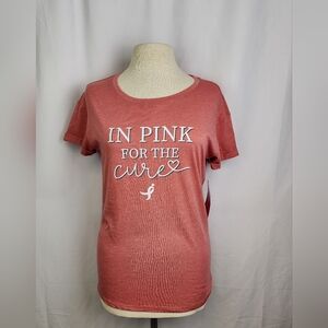Women's Susan G Komen In Pink For The Cure Sizes S, M, XL, XXXL NWT